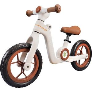 Bicicleta fara pedale, Action One Little Dino, 12 inch, Alb imagine