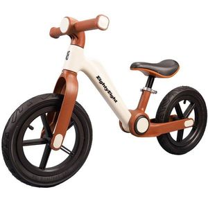 Bicicleta fara pedale, Action One Condor, roti gonflabile cauciuc, 12 inch, Maro imagine