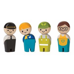 Set 4 jucarii - Service Crew Wood | Plan Toys imagine