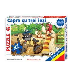 Puzzle educational - Capra cu trei iezi | diana imagine