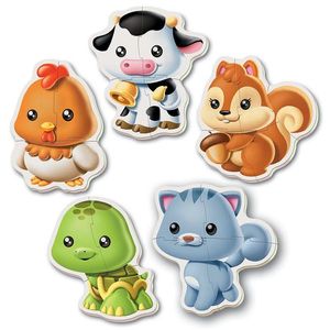 Puzzle 19 piese - Baby animals | Educa imagine