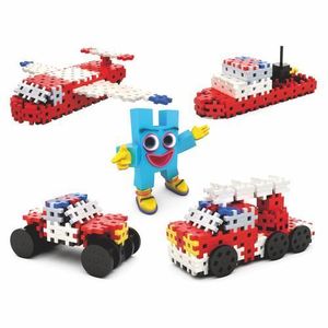 Set de constructie - Basic Fire Brigade 4in1, 153 piese | Meli imagine