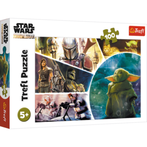 Puzzle 100 piese - The Mandalorian - Baby Yoda | Trefl imagine