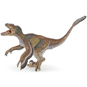 Figurina Papo - Dinozaur Velociraptor cu pene imagine