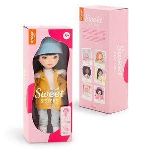 Papusa de plus - Lilu in a Mustard Parka, 32 cm | Orange Toys imagine