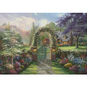 Puzzle 1000 piese - Thomas Kinkade - Hummingbird Cottage | Schmidt imagine