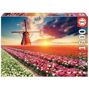 Puzzle 1500 piese - Tulips Landscape | Educa imagine