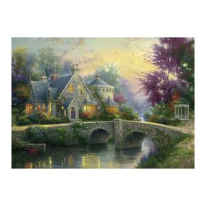 Puzzle 3000 piese - Thomas Kinkade - Lamplight Manor | Schmidt imagine