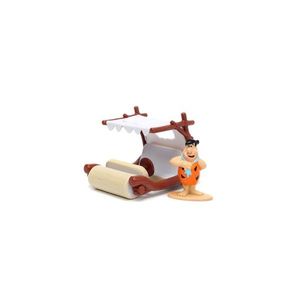 Set figurina si masinunta - Fred Flintstone & Flintmobile | Jada Toys imagine