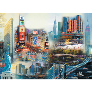 Puzzle din lemn - New York | Trefl imagine