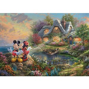 Puzzle 1000 de piese - Thomas Kinkade - Disney - Sweethearts Mickey and Minnie | Schmidt imagine