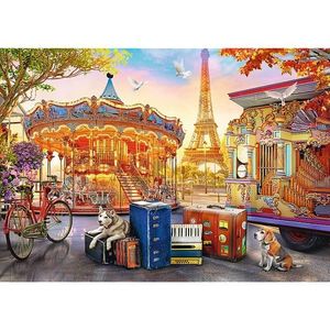 Puzzle 500 piese - Holidays in Paris | Trefl imagine