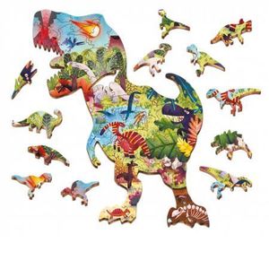 Puzzle din lemn - Dinozauri | Ludattica imagine