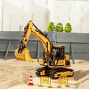 Puzzle 3D din lemn - Excavator | Robotime imagine