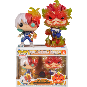 Set 2 figurine - My Hero Academia - Shoto Todoroki & Endeavor | Funko imagine