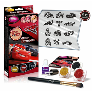 Kit tatuaje - Glitter Tattoo Kit: Cars 3 | TyToo imagine