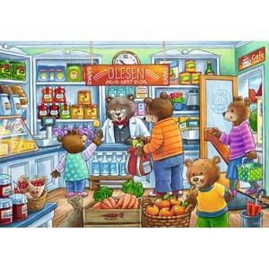 Puzzle 2x12 piese - Magazin Alimentar | Ravensburger imagine