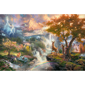 Puzzle 1000 piese - Thomas Kinkade - Disney - Bambi | Schmidt imagine