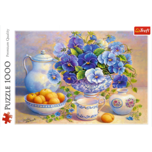 Puzzle 1000 piese - Buchet albastru | Trefl imagine