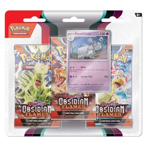 Pokemon TCG: Scarlet and Violet - Obsidian Flames Three Booster Blister - doua modele | The Pokemon Company imagine