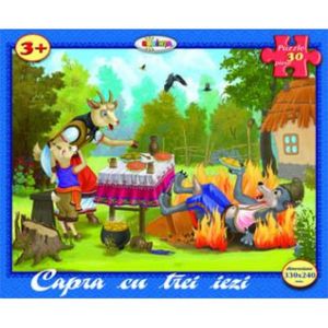 Puzzle - Capra cu trei iezi (30 piese) | Dorinta imagine