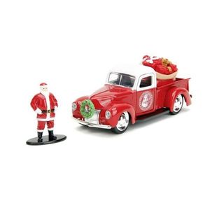 Set masina si figurina - Ford Pick-Up 1941 si Mos Craciun | Jada Toys imagine