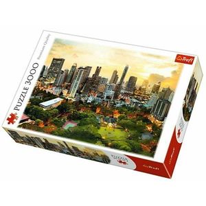 Puzzle 3000 piese - Apus in Bangkok | Trefl imagine