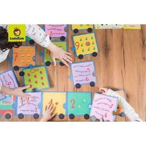 Puzzle - Trenuletul Cifrelor Cu Efect Tactil, Montessori | Ludattica imagine