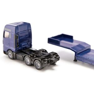 Jucarie - Man Tgx with low loader truck and JCB wheel loader | Siku imagine