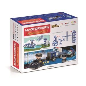 Set de constructie magnetic - Amazing Police, 50 piese | Magformers imagine