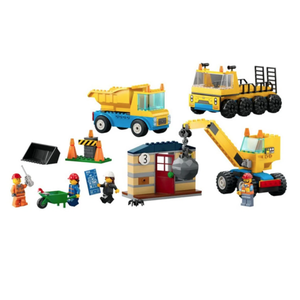 LEGO City - Camioane de constructie si macara cu bila pentru demolari [60391] | LEGO imagine