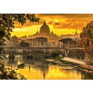 Puzzle 1000 de piese - Golden Light Over Rome | Schmidt imagine