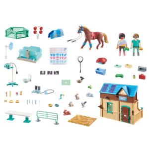 Set jucarii - Horses of Waterfall - Centru veterinar si de terapie | Playmobil imagine