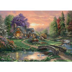 Puzzle 1000 piese - Thomas Kinkade - Sweetheart Retreat | Schmidt imagine