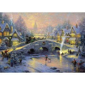 Puzzle 1000 piese - Thomas Kinkade - Spirit of Christmas | Schmidt imagine