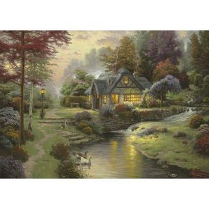 Puzzle 1000 piese - Thomas Kinkade - Friedliche Abendstimmung | Schmidt imagine