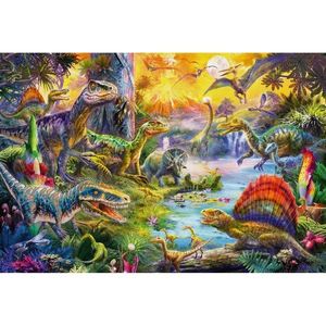 Puzzle 60 piese - Dinosaurs and Figurines | Schmidt imagine