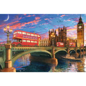 Puzzle din lemn - Palace of Westminster, Big Ben, London | Trefl imagine