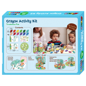 Set de activitati cu creioane colorate - Distractie in casuta din copac | Avenir imagine