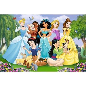 Puzzle - Primo Super Shape XXL - Disney, Printesele din Gradina | Trefl imagine