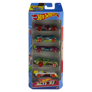 Set 5 masini - Hot Wheels - Action | Mattel imagine