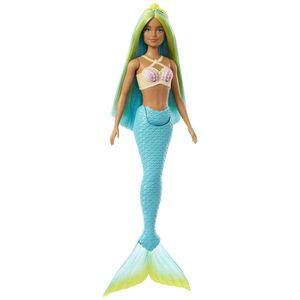 Papusa - Barbie Dreamtopia - Sirena cu par verde si coada albastra | Mattel imagine