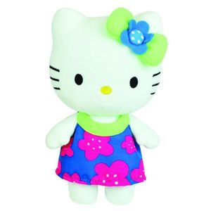 Jucarie de plus - Hello Kitty - Rochie cu floricele roz | Jemini imagine