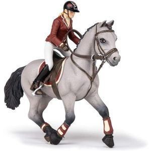 Figurina - Competition horse and horsewoman | Papo imagine