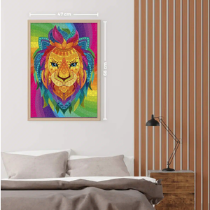 Puzzle 1000 piese - Abstract Lion | ROOVI imagine