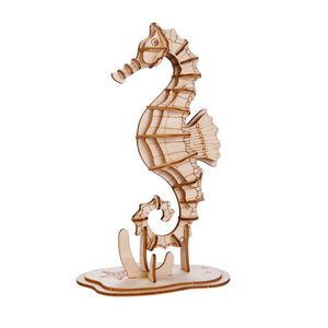 Puzzle 3D - Seahorse | Kikkerland imagine