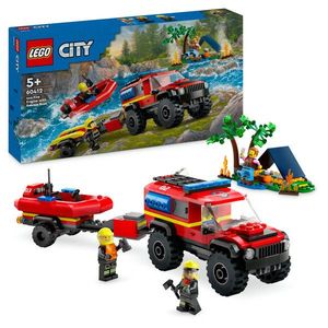 Lego City - Barca de salvare a pompierilor imagine