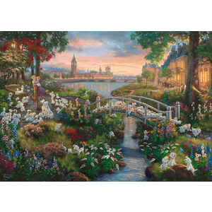 Puzzle 1000 piese - Thomas Kinkade - Disney - 101 Dalmatians | Schmidt imagine