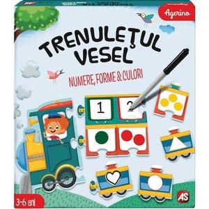 Puzzle educativ - Trenuletul vesel - Numere, forme, culori | Agerino imagine