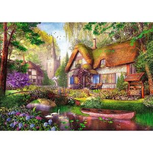 Puzzle 1000 piese - Tea Time - Casuta din padure | Trefl imagine